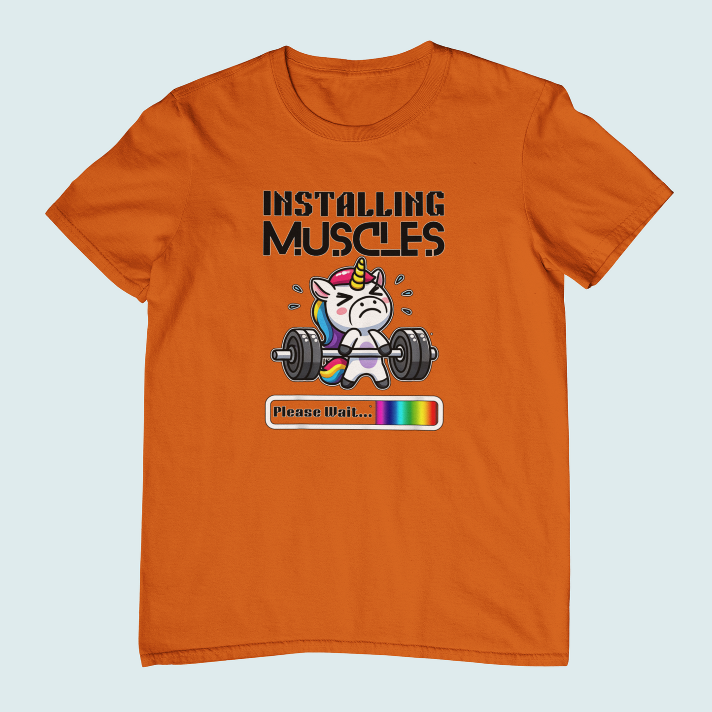 Installing Muscles. Please wait! | Women Tee