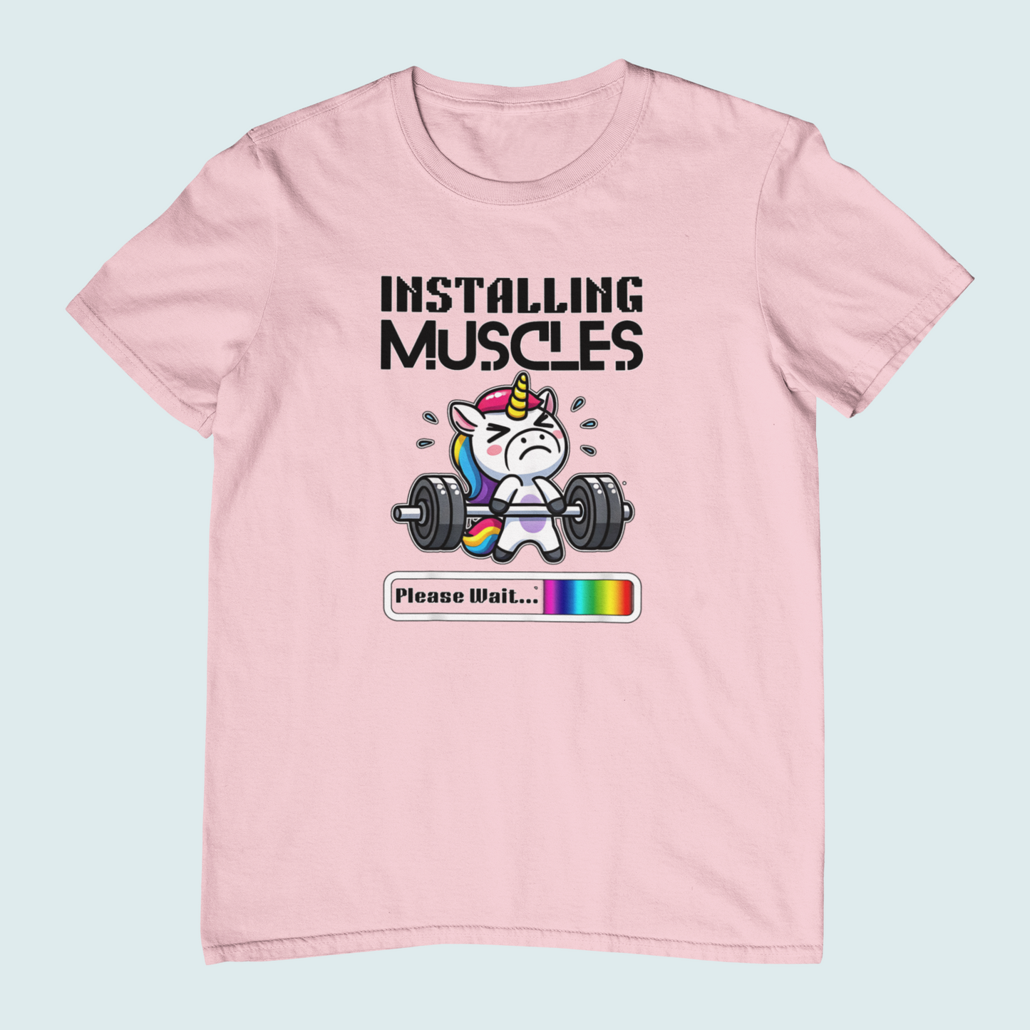 Installing Muscles. Please wait! | Women Tee