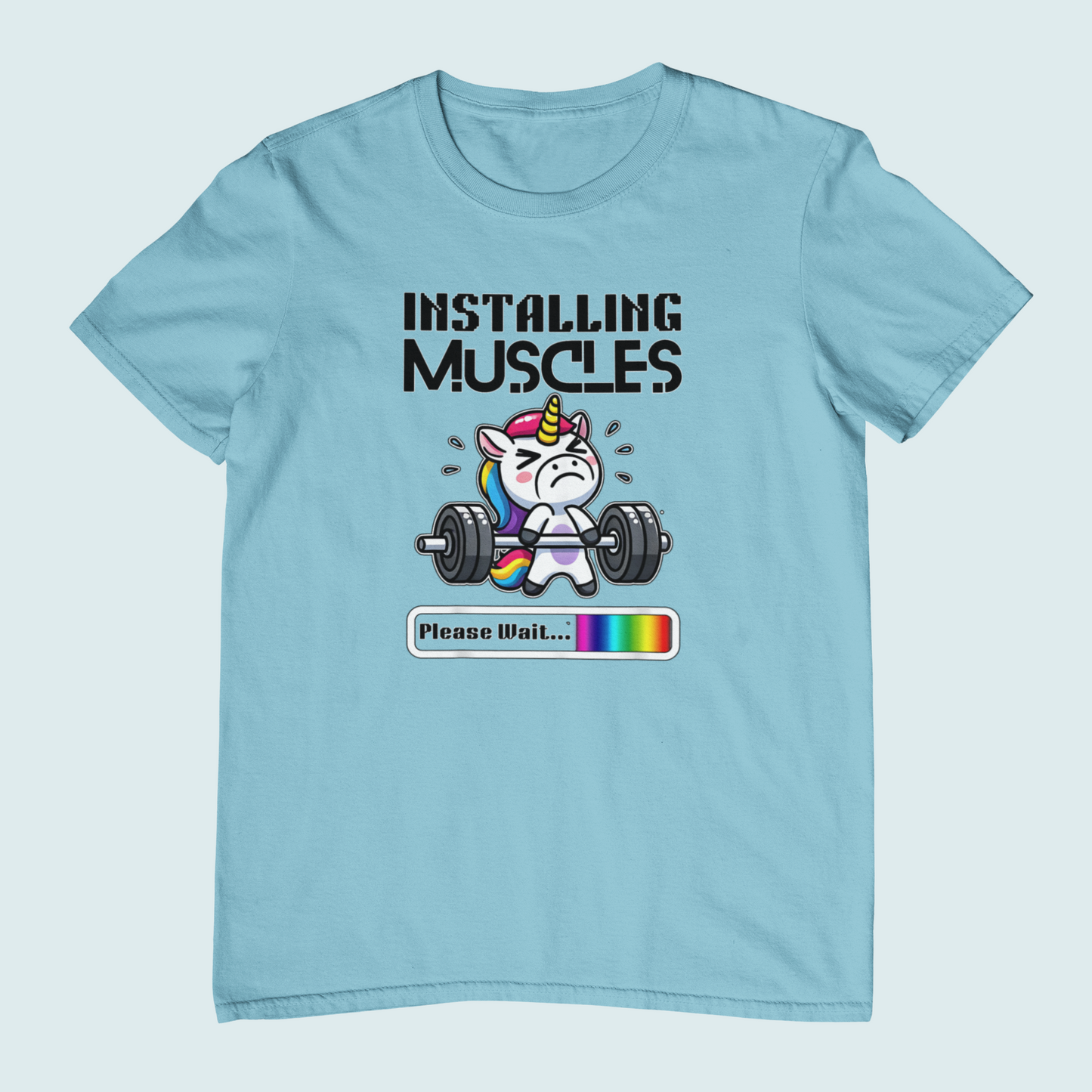 Installing Muscles. Please wait! | Women Tee